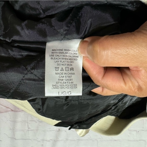 REASON BRAND STREET WEAR men’s nylon puffer bomber jacket Osaka Japan Graphic M - Picture 15 of 15